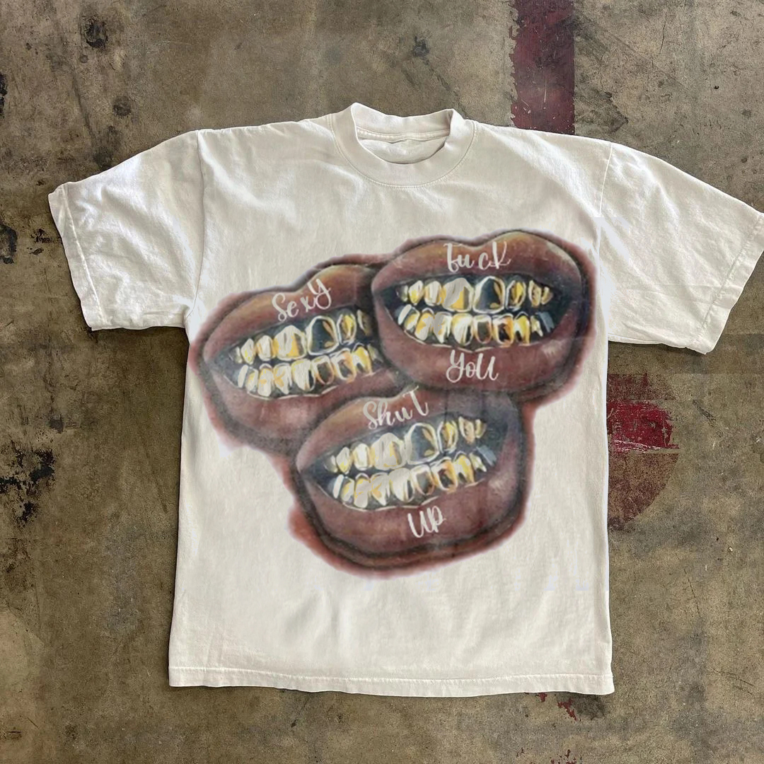 Sopula Vintage Keep Fashion Weird Graphic 100% Cotton T-Shirt - SOPULA