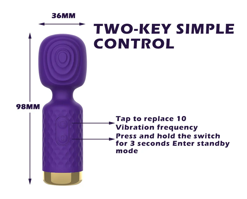 Clio Micro Wand Massager – Clitoral Vibrator & Portable Body Massager