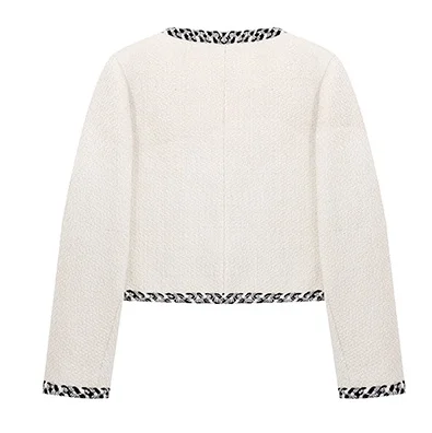 MERUMOTE Women's New Autumn Wool Tweed Top-MERUMOTE