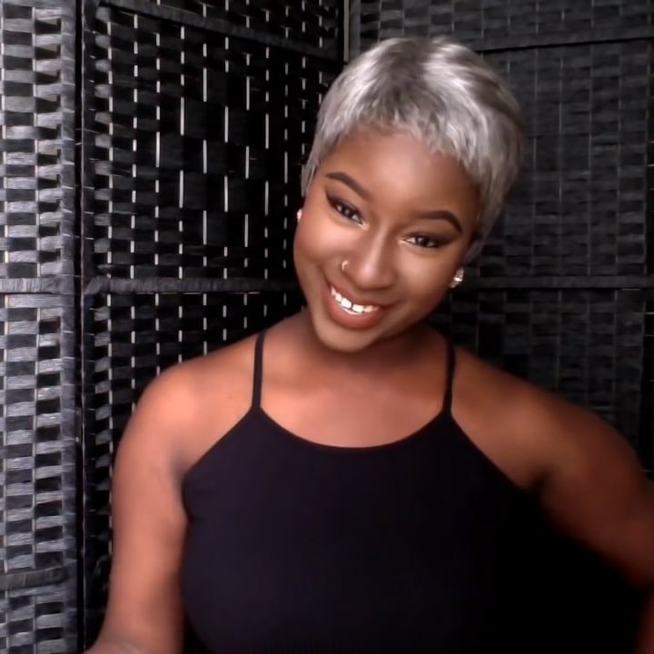🔥Hot| New Fashion Glueless Short Gray Pixie Cut Wig Human Hair Lace Fraontal Wigs US Mall Lifes