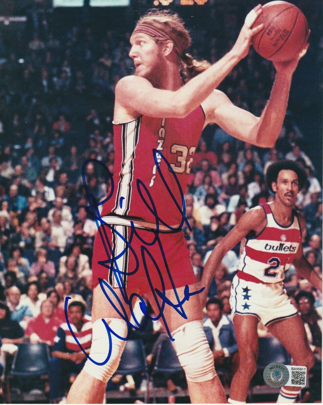 BILL WALTON Signed Portland TRAIL BLAZERS 8x10 Photo Poster painting w/ Beckett COA (BAS)