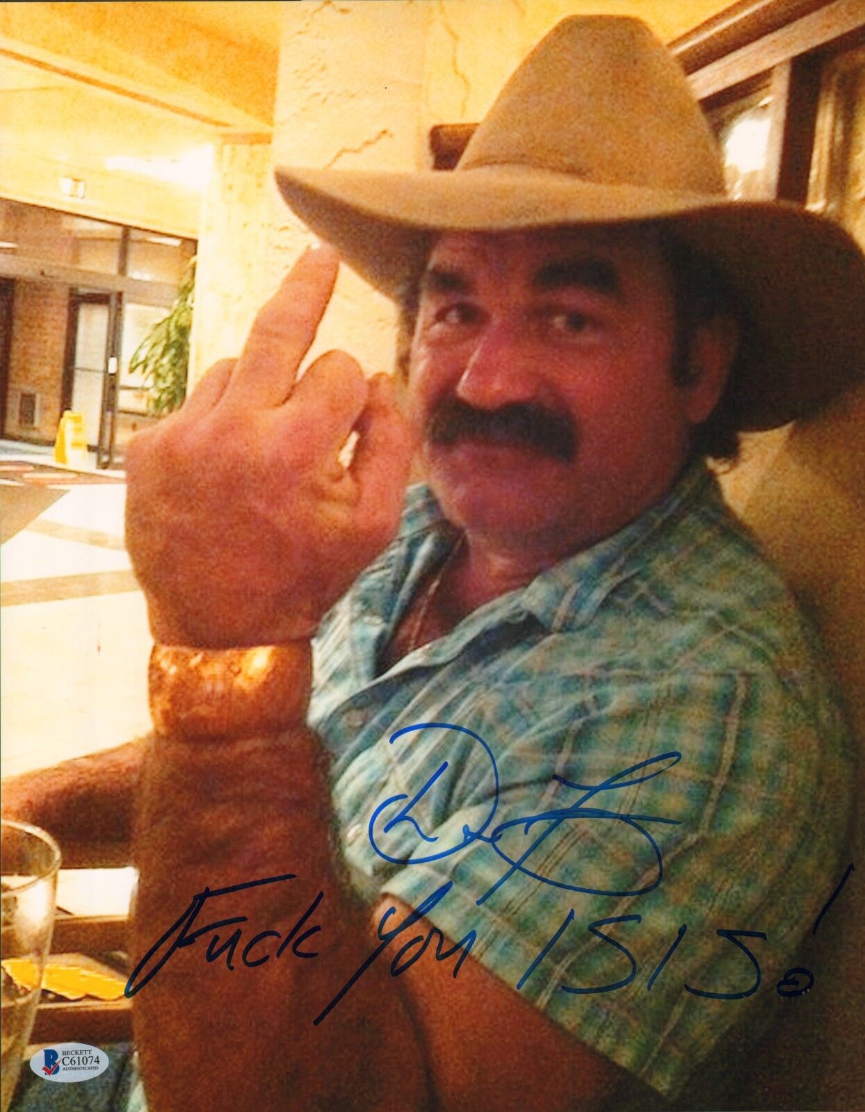 Don Frye Signed 11x14 Photo Poster painting BAS Beckett COA Pride FC UFC Picture w F*ck You ISIS