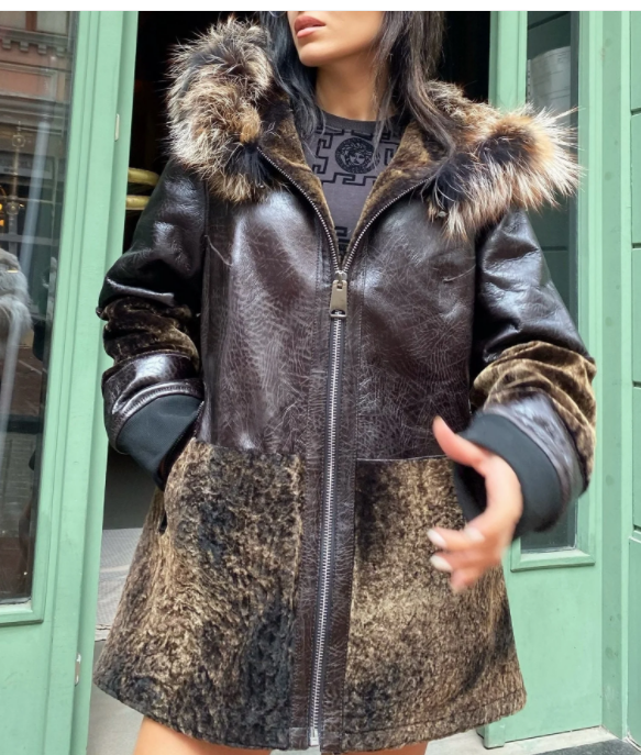 Womens Coat -Lambskin Leather Jacket For Women's -Stylish Jacket Brown Leather Jacket/ Leather Coat . Leather Jacket | Gift for Women 170