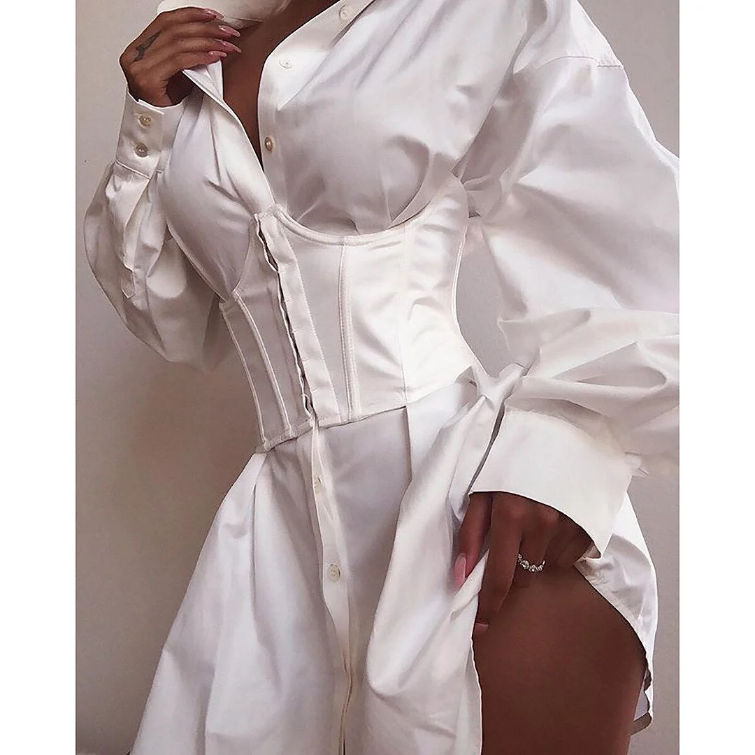 Christmas Gift Women Ultra Super Wide Belt Elastic Corset Belt Fashion Wide Waist Belt Ladies Clothing Accessories Female Decorations White