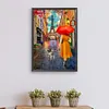 Paris Street-Paint by Numbers Acrylic Painting 30*40CM