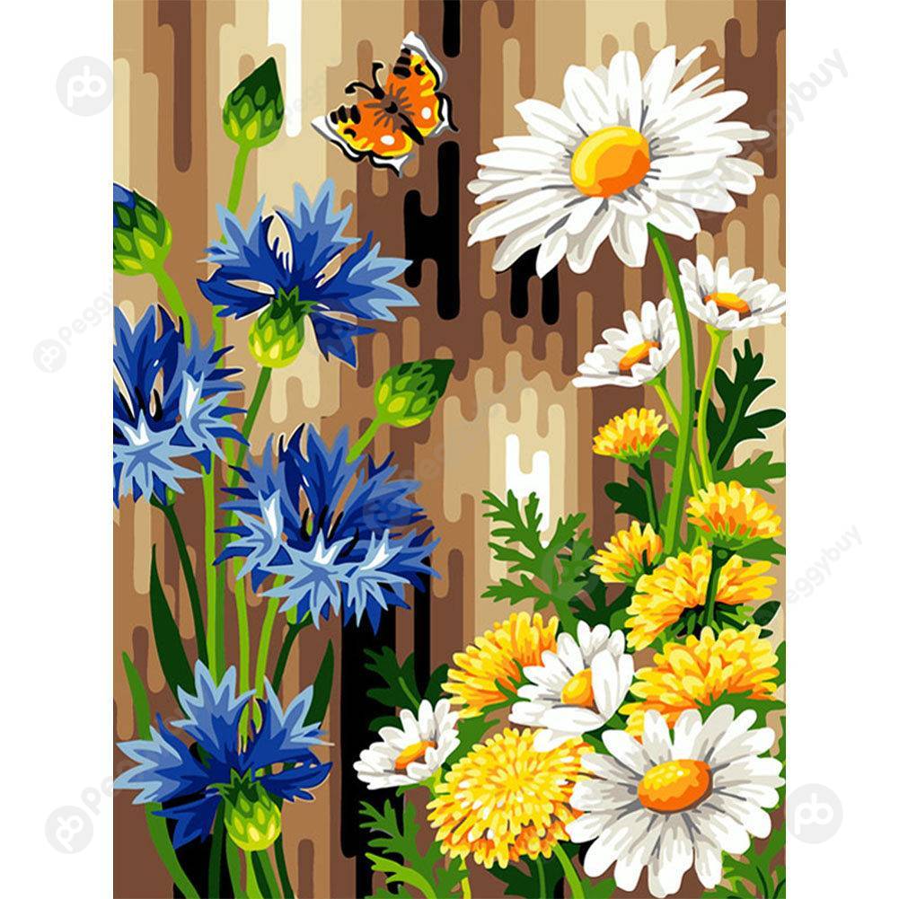 

40*50CM Paint By Numbers-Flower Butterfly, 501 Original