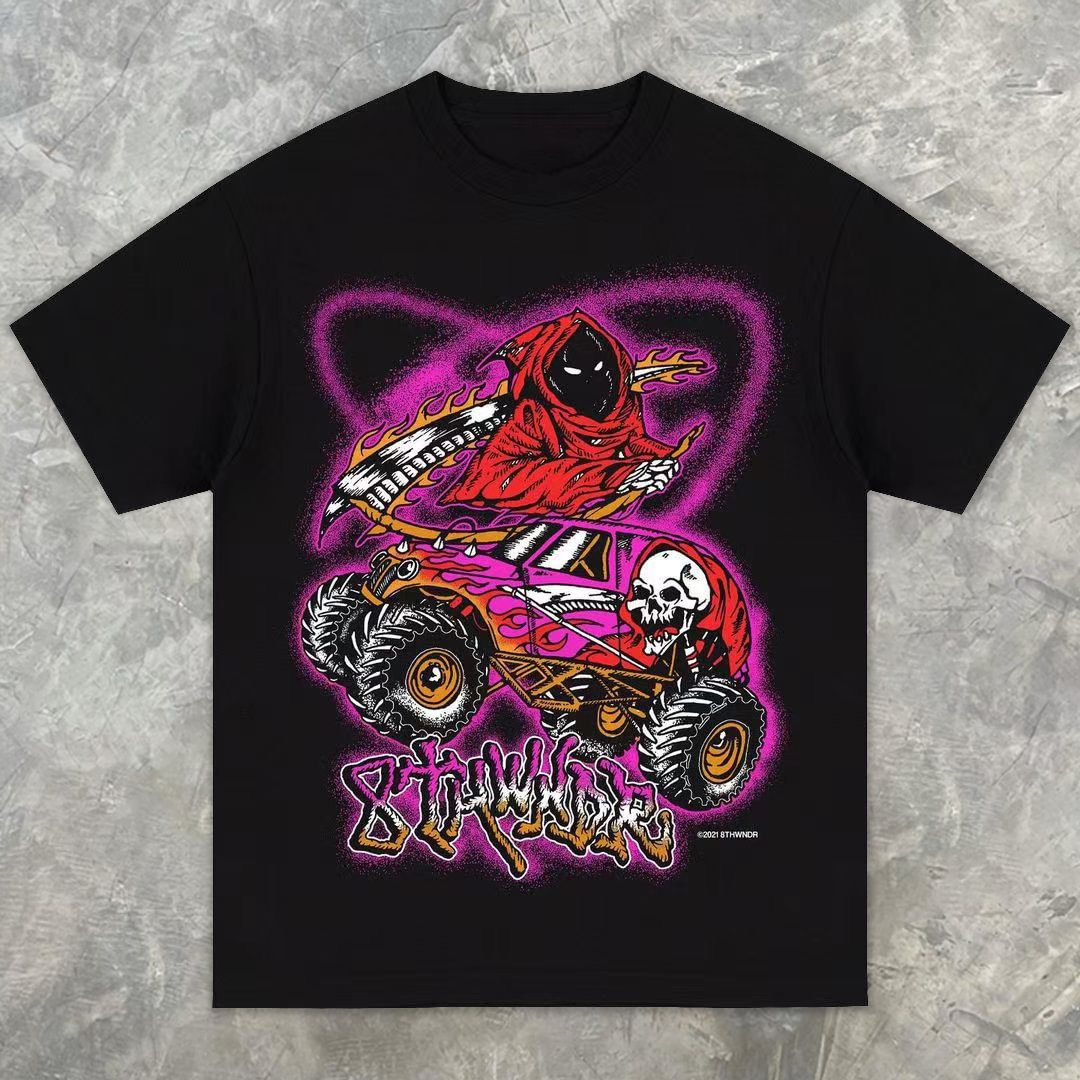 Reaper casual street short sleeve T-shirt