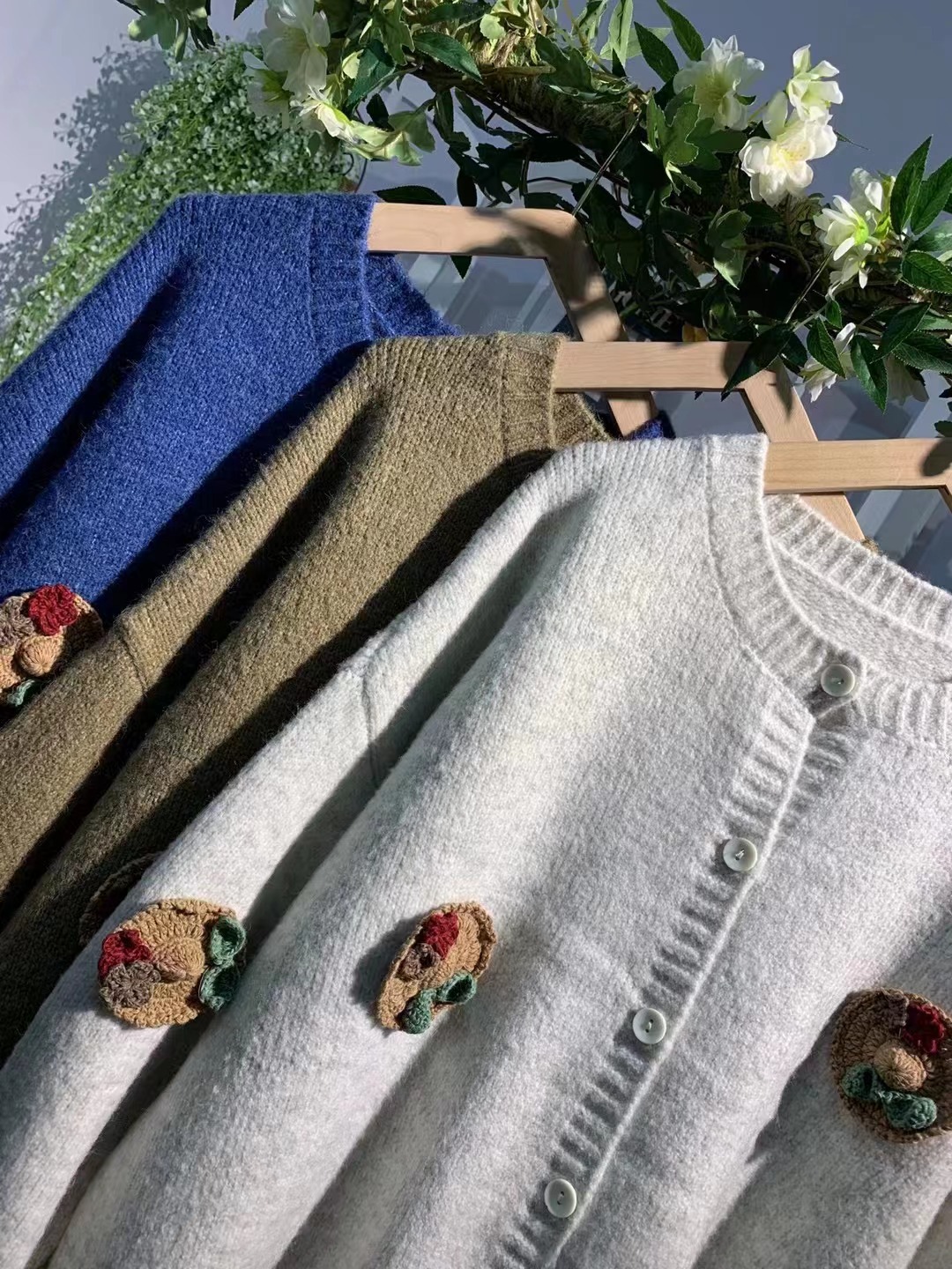 Chicfifth Sweater Women Winter Long Sleeve High Quality Autumn Vintage Top Knitted Cardigan