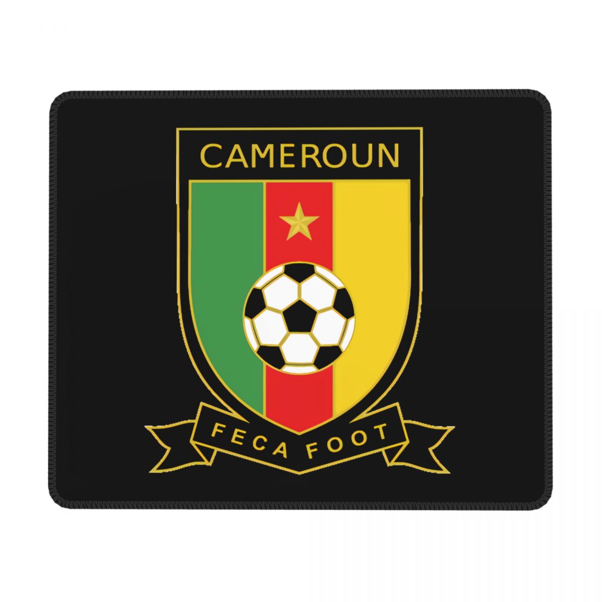 Cameroon National Football Team Square Mouse Pad for Wireless Mouse