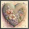 Flower Heart - 11CT Stamped Cross Stitch 50*50cm tapestrymarket