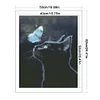 Bead Embroidery - Full Printed 9CT Blck Cat and Butterfly Cross Stitch Kit(52x340 CM)