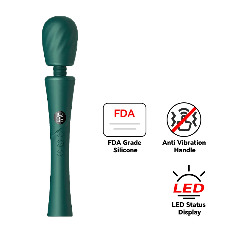 Pearlsvibe Auryne Wand Massager 81 Settings Waterproof Adult Sex Toys for Women & Couples By Rose Toy