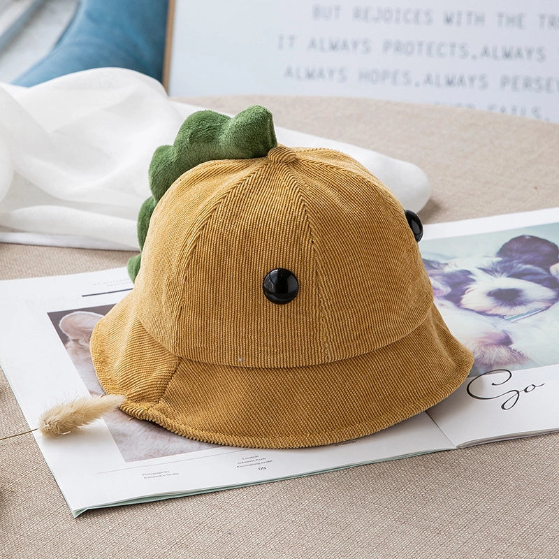 Autumn And Winter Baby Fisherman Hat Korean Style Cute Dinosaur Boys’ Basin Hat Fashion Girl’s Sun Hat Children MZ8263