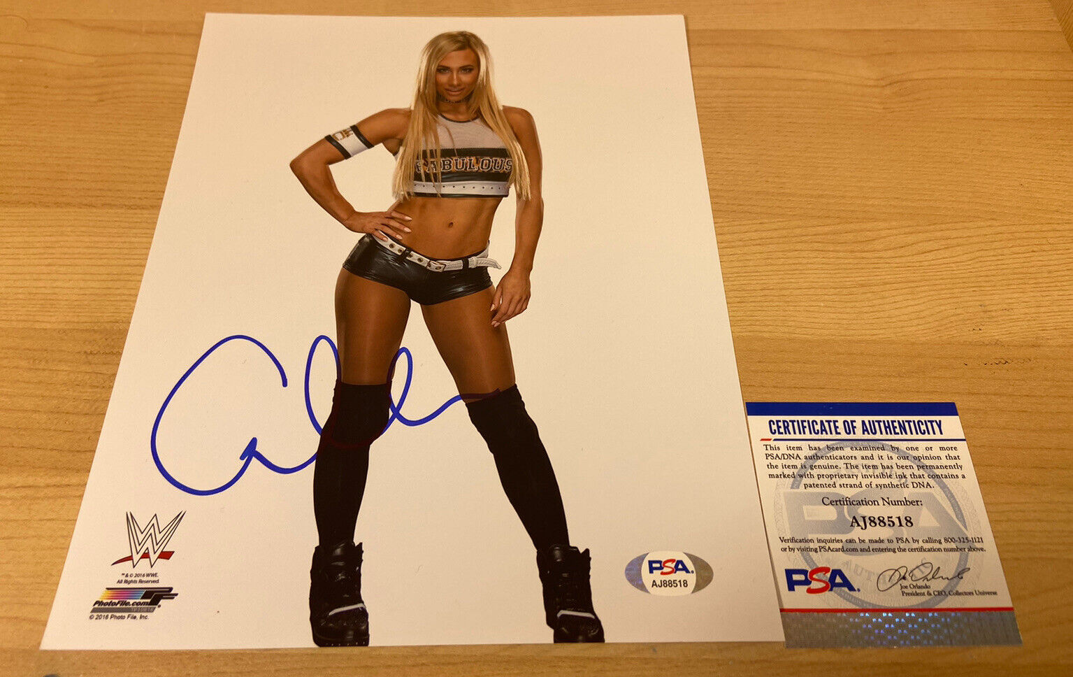 Carmella WWE Diva AEW Autographed Signed 8X10 Photo Poster painting PSA/DNA COA