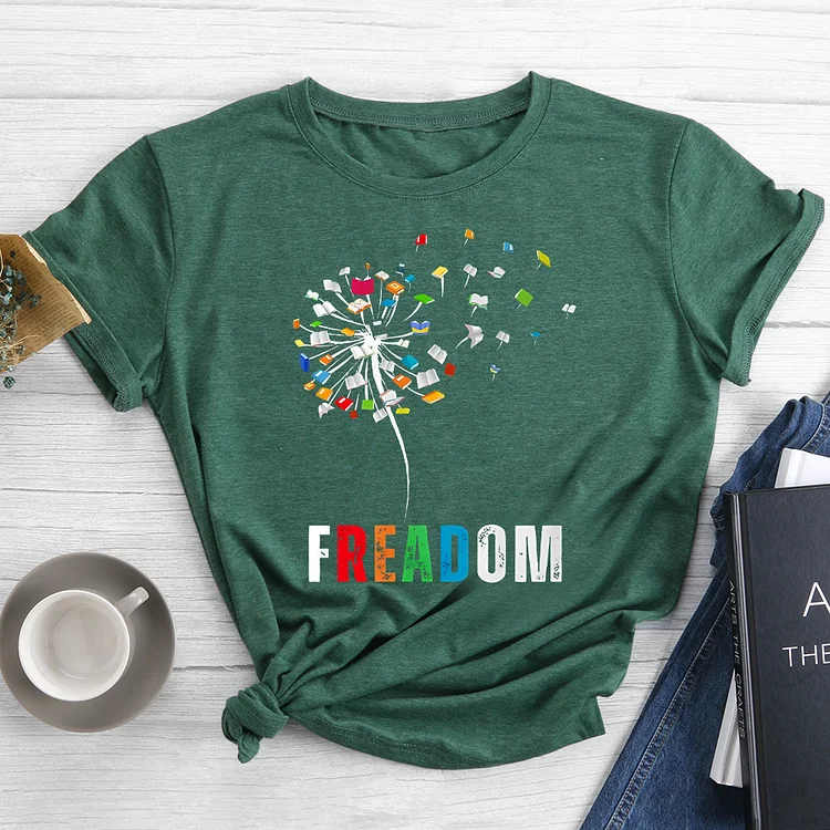 🔥New In - Dandelion Freadom Gift For Book Lovers T-shirt