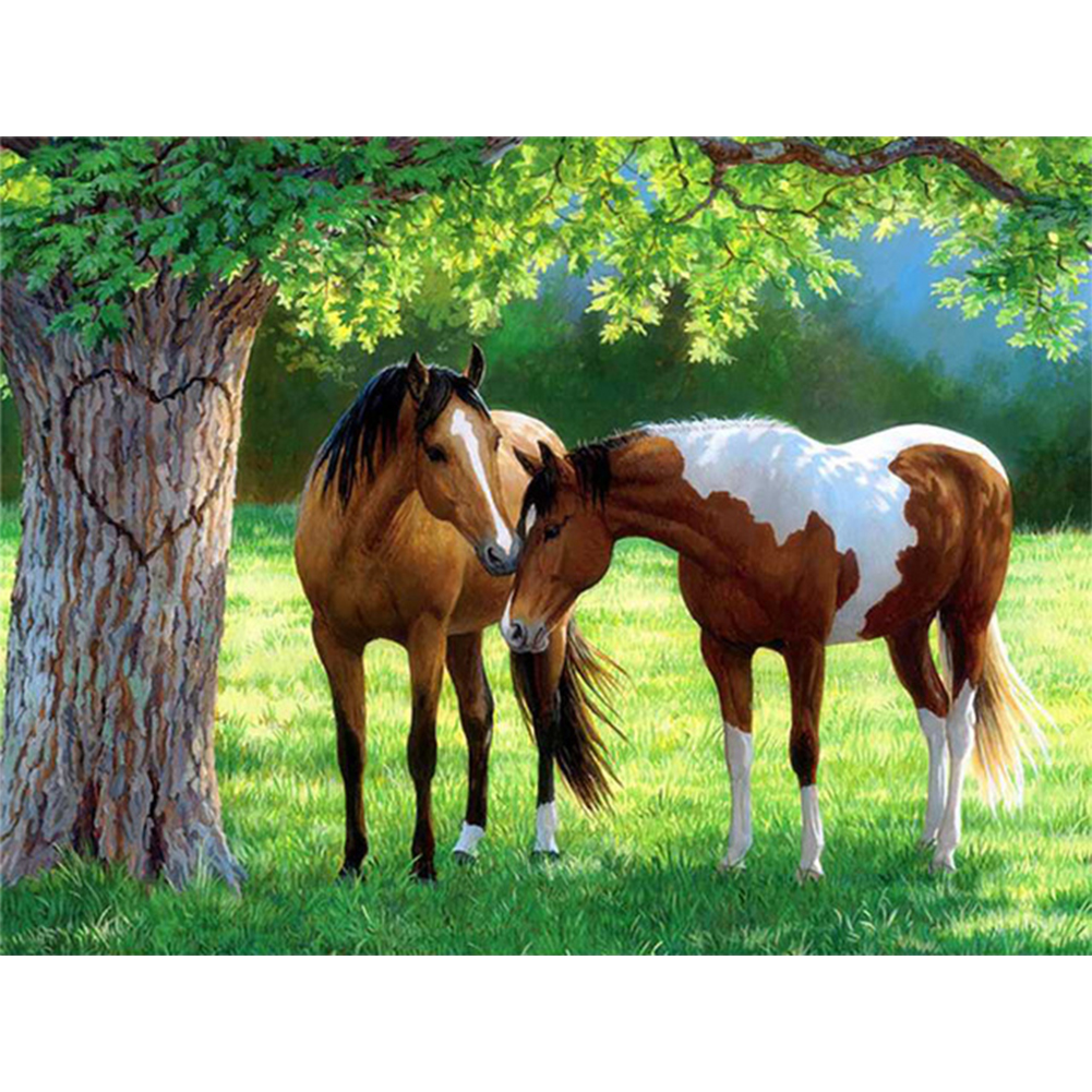 

(Multi-Size) Horn Horse Looking Back - Round/Square Drill Diamond Painting - 40*30CM, Round diamond 30*40cm, 501 Original