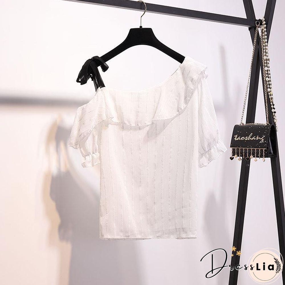 Sweet Stripe Tee+Button Skirt P15829