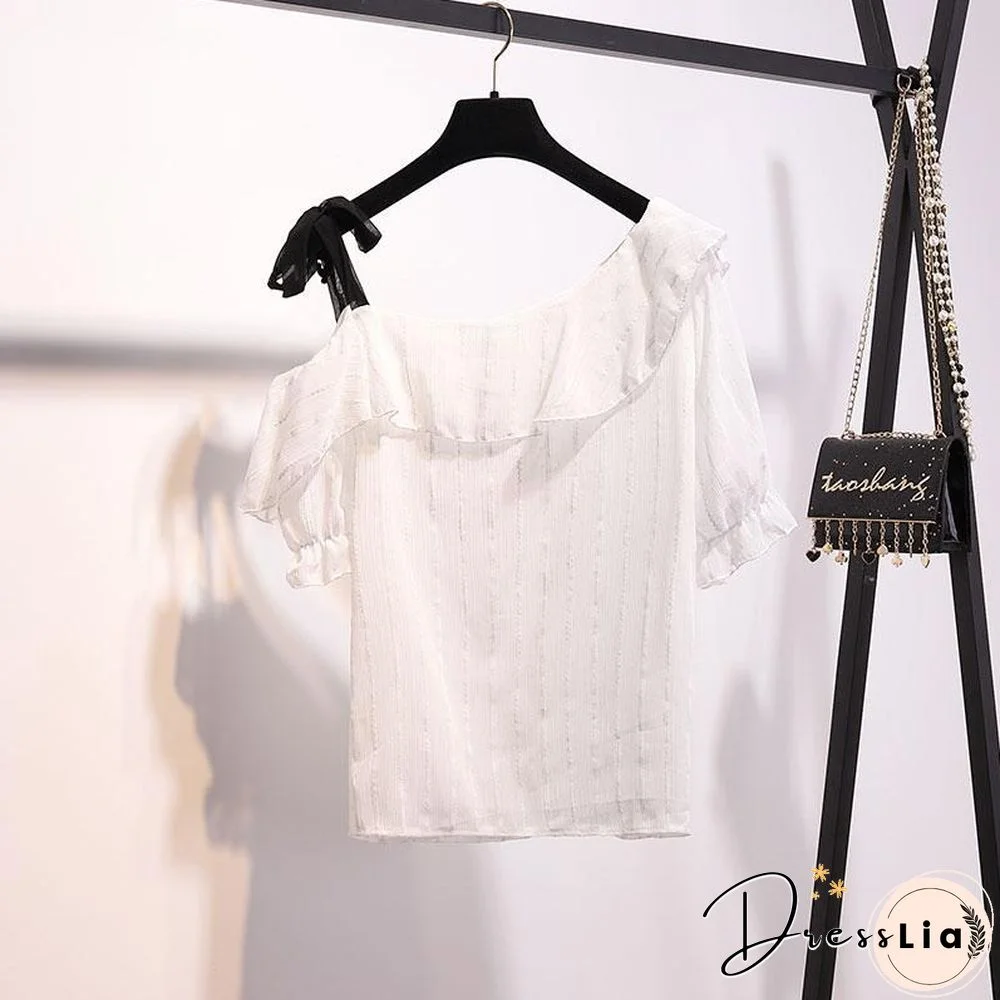 Sweet Stripe Tee+Button Skirt P15829