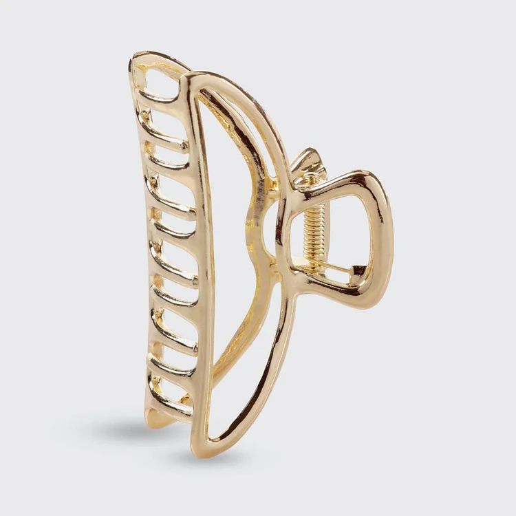Open Shape Claw Clip - Gold by KITSCH