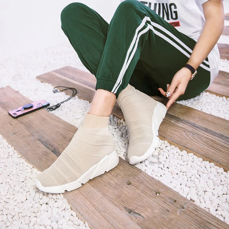 MWY LOGO Custom Flats Shoes Women Socks Sneakers Ladies Shoes Soft Casual Walking Shoes Loafers Women Plus Size Zapatillas Mujer