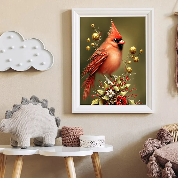 Cardinal 30*40cm(picture) full square drill diamond painting with