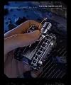 EDC Push Card Decompression Toy Tank Ding Ding Magnetic Handle, Fingertip Gyro Decompression Artifact Chain Mechanical Handle