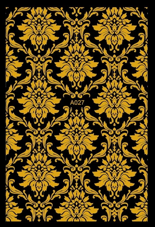 Black Wave Gold Stars White Line Nail Art Stickers Designs Manicure Sticker Back Glue Accessories for Nail Art Decoration Decals