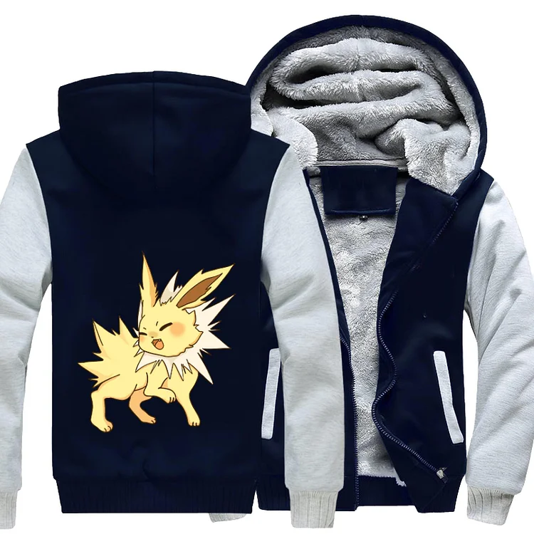 Electric Eevee Jolteon, Pokemon Fleece Jacket