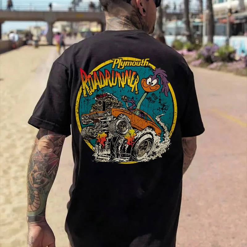 PLYMOUTH ROADRUNNER Modified Print Men's T-shirt