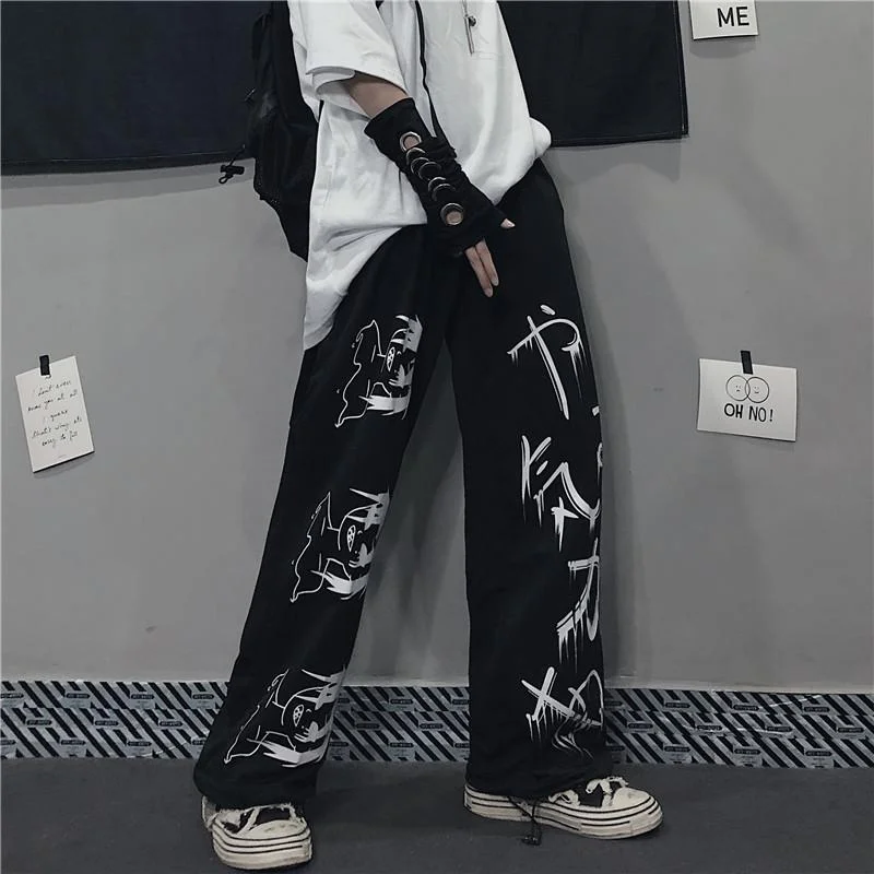 2022 Unisex Anime Hip Hop Male Joggers Trousers Fashion Streetwear Japanese Streetwear Harajuku Pants、、URBENIE