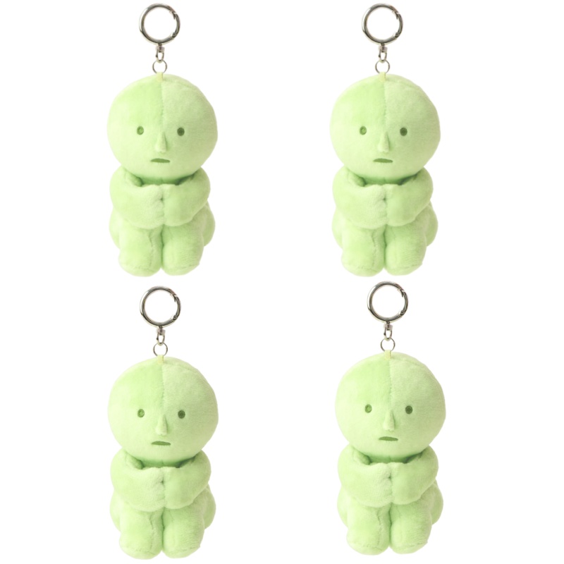 Smiski Plush Keychain 4pcs