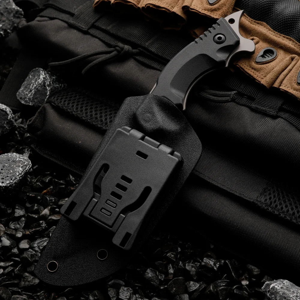 Multifunctional G10 Handle Tactical Scabbard Fixed Blade Camping Knife for Fishing Survival & Hunting Tools