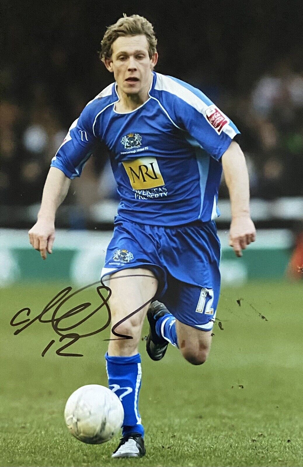 Craig Mackail-Smith Genuine Hand Signed Peterborough United 12x8 Photo Poster painting