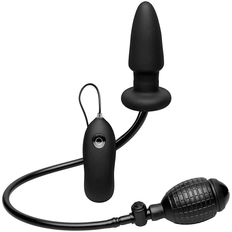 pornhint Pornhint Rechargeable Vibrating Beaded Butt Plug - 4 Inch