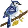 Blue Bird On Branch-14CT Stamped Cross Stitch 16*18cm/6.3*7.09in tapestrymarket