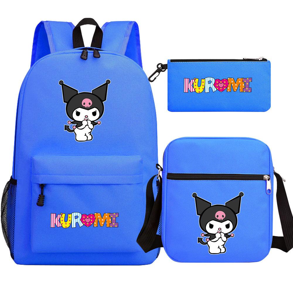 Mayoulove Kuromi Backpack Lightweight Design with Adjustable Straps for School Adventures-Mayoulove