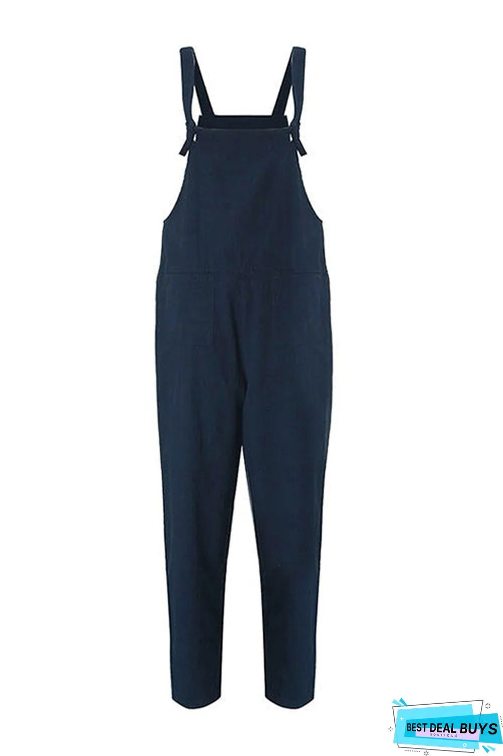 Pockets Loose Sleeveless Jumpsuit