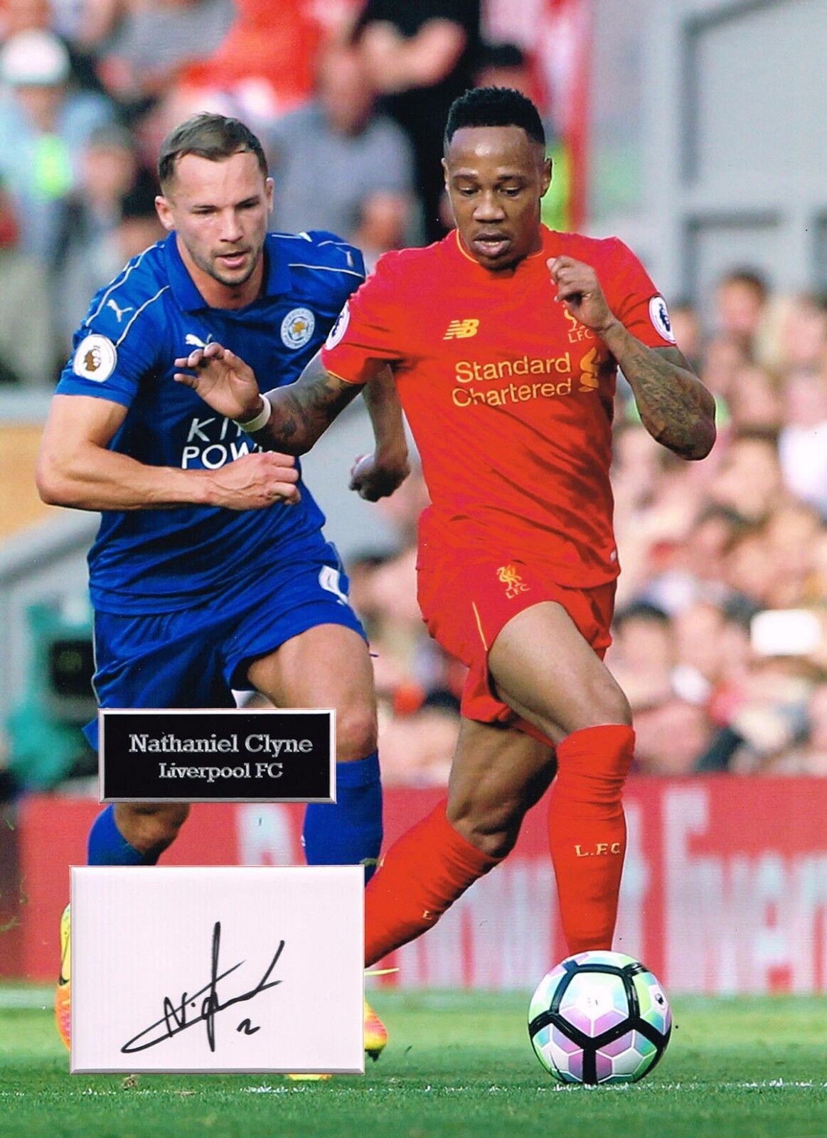 Nathaniel CLYNE SIGNED Autograph 16x12 Photo Poster painting Mount AFTAL COA Liverpool