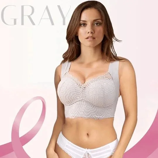Stretch Full Figure Seamless Lace Cut Out Bra