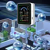 10 In 1 Multifunctional Air Quality Detector Type-C Charging Carbon Dioxide Airs Tester LCD Screen Portable Smartair Quality Tester for CO2 CO TVOC HCHO Temp AQI PM2.5 10 Detect