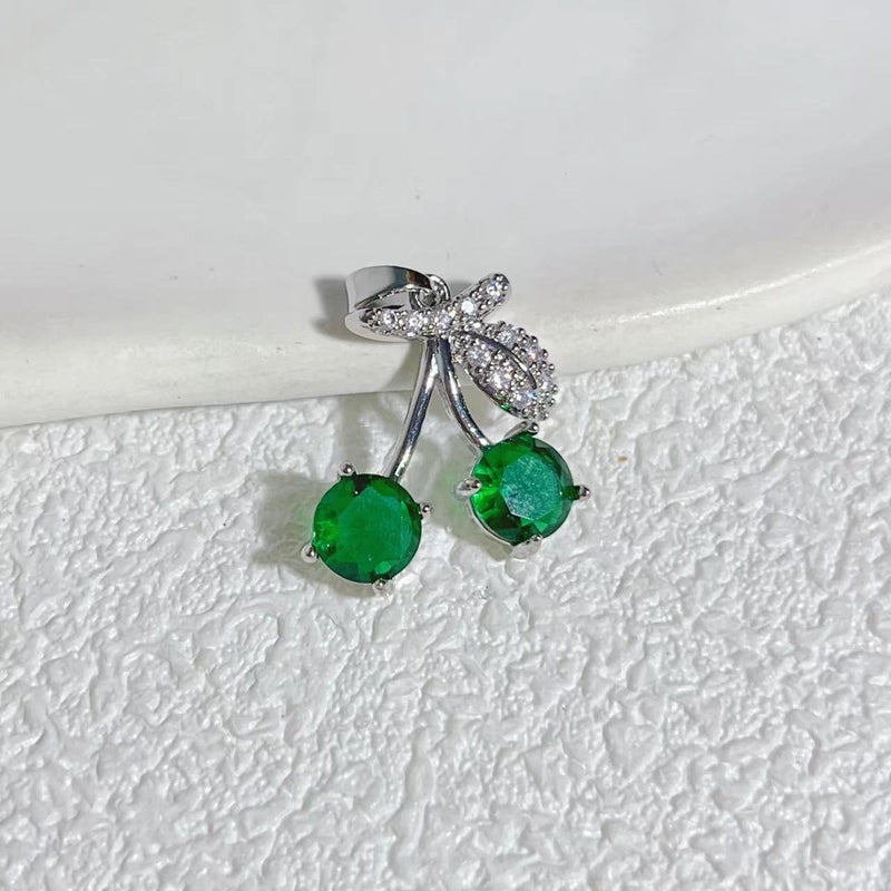 1 Piece Copper Cherry Pendant