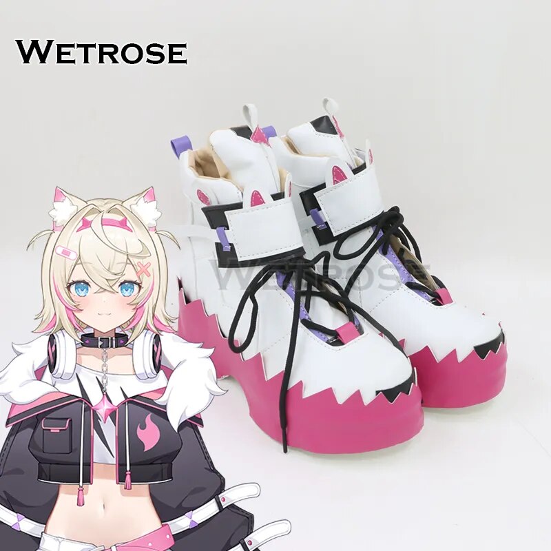 [Wetrose] In Stock Mococo Abyssgard Hololive EN 3rd Advent Vtuber Cosplay Shoes Holo Sneakers