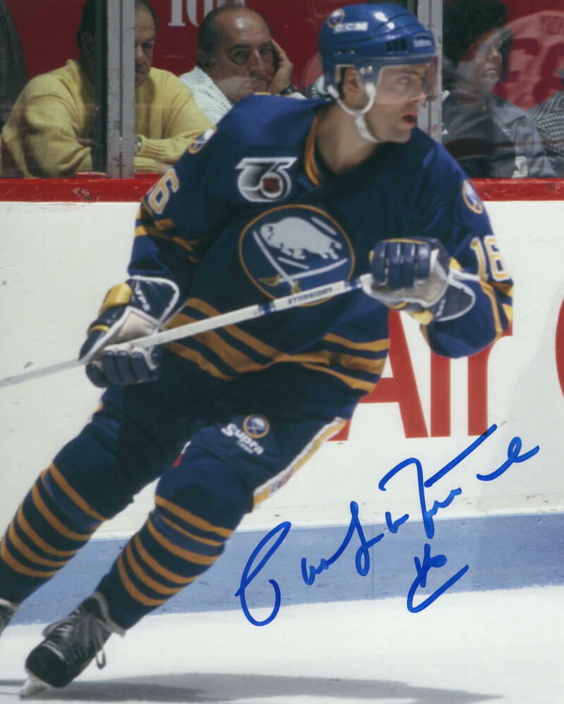 PAT LEFONTAINE SIGNED AUTOGRAPH 8x10 Photo Poster painting - NEW YORK RANGERS, NHL 100 GREATEST