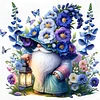 Flower Gnome-11CT Stamped Cross Stitch 45*45cm/17.72*17.72in tapestrymarket