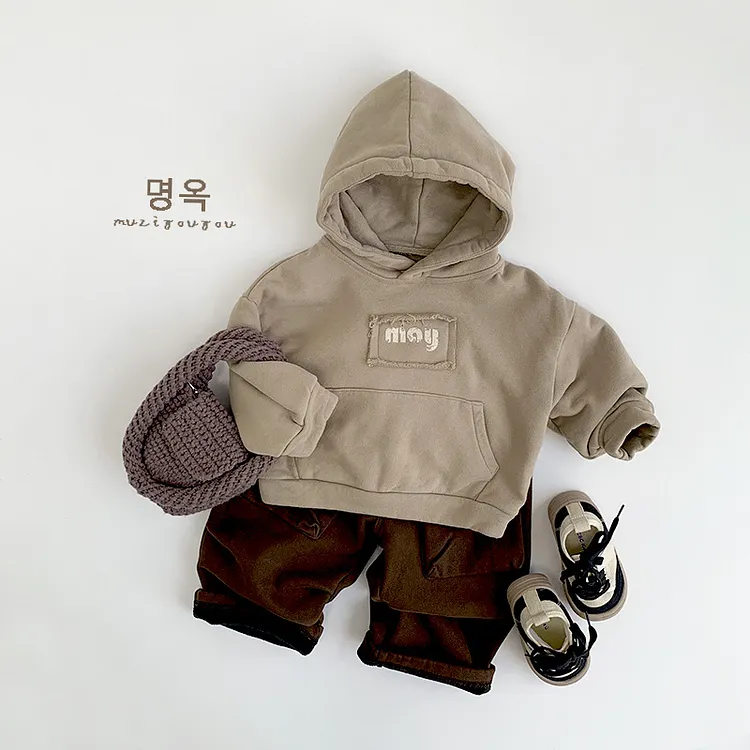2025 Winter New Style Hooded Fleece Vest, Boys' and Girls' Clothing