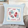 Dessert-Removable Pillow Case-Partial Embroidery 2 Strands 14CT Stamped Cross Stitch-33*33cm