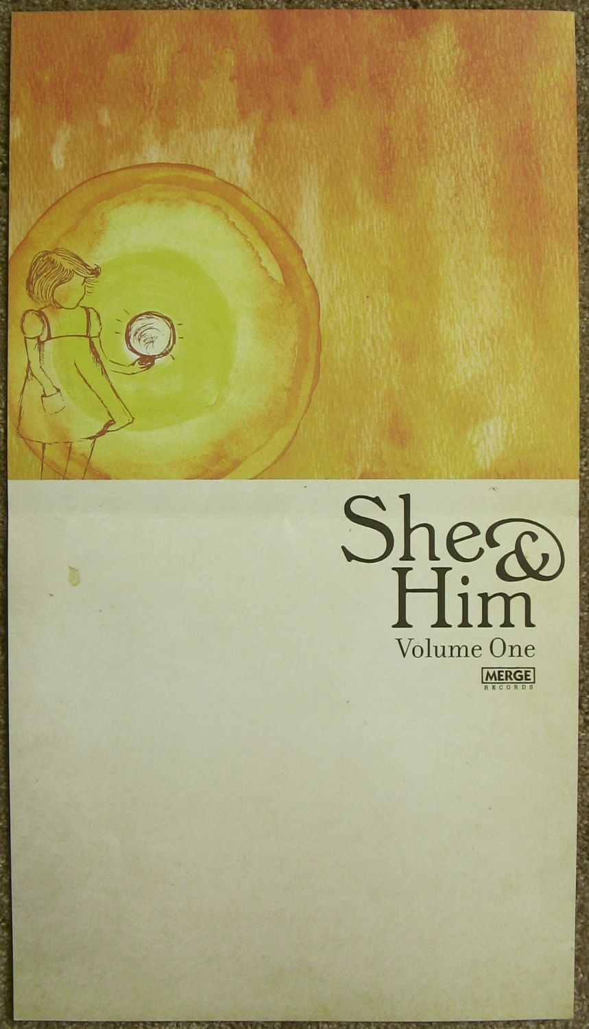 SHE & HIM Zooey Deschanel POSTER Volume One 2008 Album