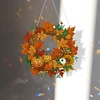 Diamond Painting Thanksgiving Pumpkin Wreath Pendant