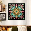 Neonfarbenes Mandala-Muster speziell geformte 5D-DIY-Teilbohrer-Diamanten-Punkte, Edelstein-Kunst-Kits mit Rahmen, Diamanten-Gem&auml;lde, Edelstein-Kunst 