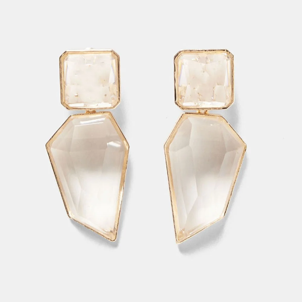 Dvacaman 2020 New Vintage Beaded Feldspar Drop Earrings for Women Boho Handmade Flower Rose Beads Tassel Earrings Dangle Jewelry